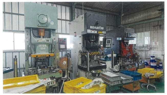 【単発プレス AIDA80TON、コマツ産機60TON、AMADA45TON】